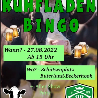 Flyer zum Kuhfladenbingo 2022