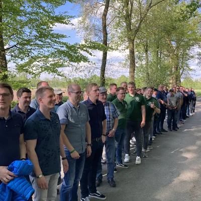 Pause an der Flörbachkapelle
