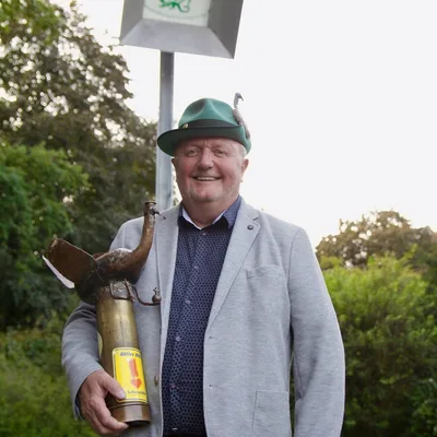 Gregor Wissing mit dem Wandervogel
