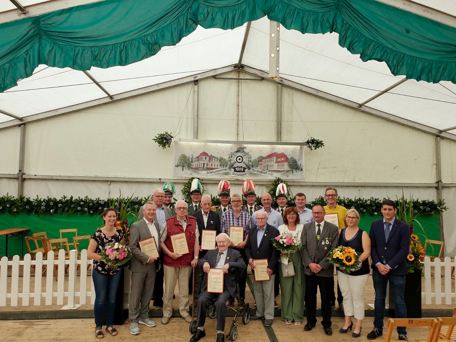 Jubilare des Vereins im Jahr 2019