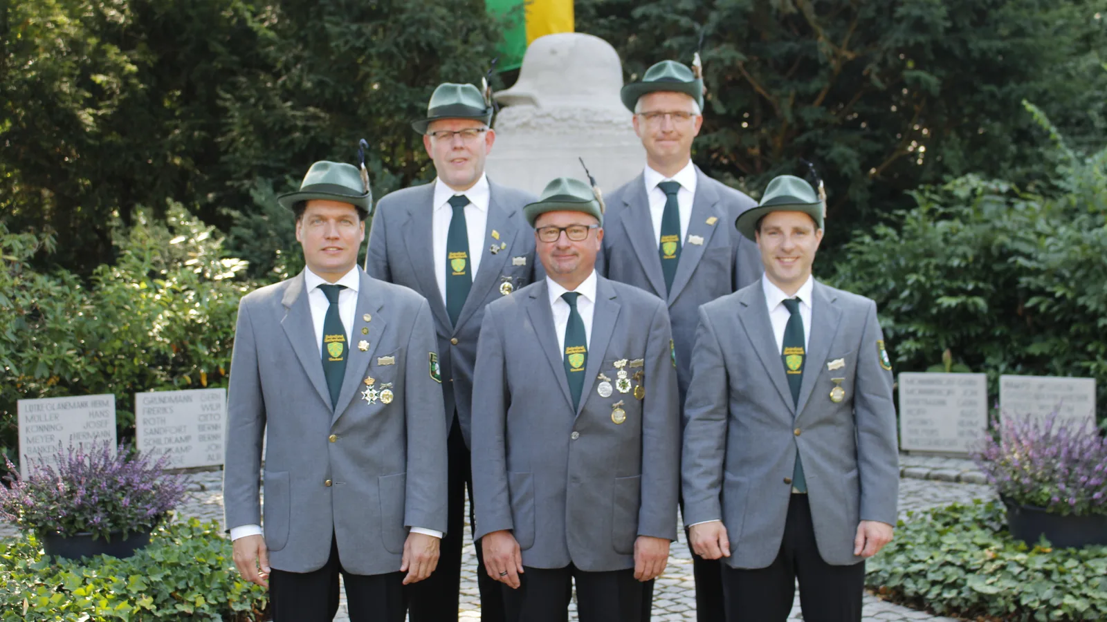 Der Geschäftsführender Vorstand von 2019 bestehend aus: Bernd Lewing, Berthold Doetkotte, Jörg Frieske, Gerd Lübbers, Markus Busen